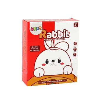 Gra Królik Do Zbijania Marchewki Zręcznościowa Whac-A-Mole Fioletowa