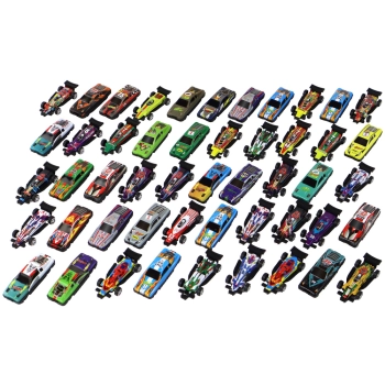 Zestaw Resoraków 50 Sztuk Różnokolorowe Samochodziki