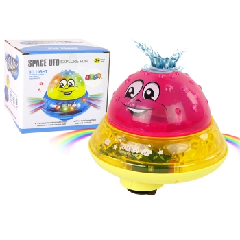 Piłka Wodna UFO Diody Wesoła Muzyka Różowa