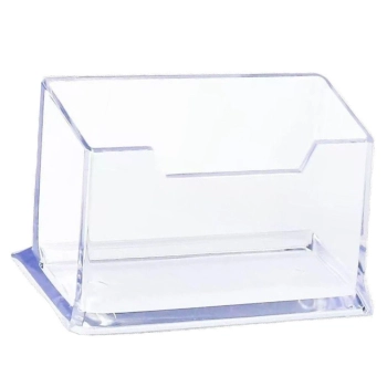 Pojemnik Na Wizytówki Przeźroczysty Transapentny Plastikowy 11cm