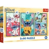 Puzzle - 3x80 - Świat Stitcha - Trefl 34885