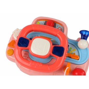 Interaktywna Kierownica Różowa Symulator Jazdy Wielofunkcyjna