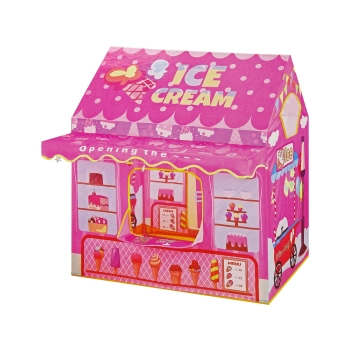 Namiot Księżniczki Ice Cream Lodziarnia dla Dzieci Różowy Światełka Gwiazdki