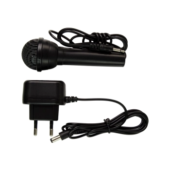 Keyboard Z Mikrofonem Instrument Muzyczny Czarny