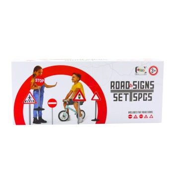 Zestaw Edukacyjny Znaki Drogowe Ostrzegawcze 5 Szt 70cm