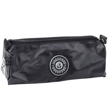 Piórnik Szkolny Organizer Jednokomorowy Czarny 21,5cm