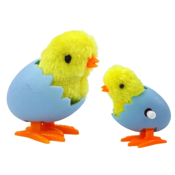 Skaczący Kurczak W Skorupce Jajka Nakręcany Pluszowy Żółty