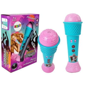 Mikrofon Dziecięcy Karaoke Niebieski