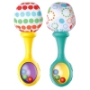 Zestaw Grzechotki Z Miękką Piłeczką Wzorki Żółta Zielona 2szt