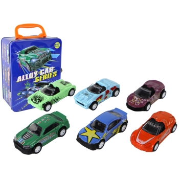 Zestaw Pojazdów Napęd Frykcyjny W Skrzynce Metal 6 ele