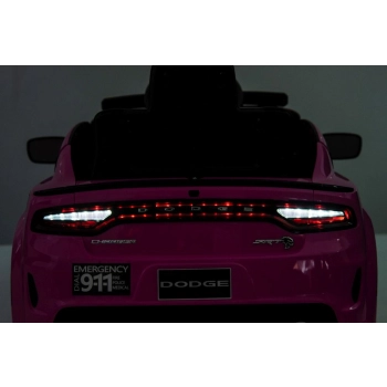 Auto Na Akumulator Dodge Charger Policyjny Różowy