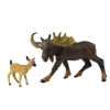 Zestaw 2 Figurek Łoś Sarna Zwierzęta Leśne Figurka