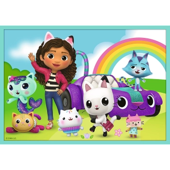 Puzzle - 10w1 - W świecie Gabi - Koci Domek Gabi - Trefl 96003