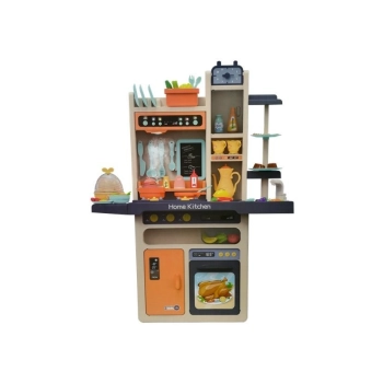 Kuchnia Dziecięca Para Światła Dźwięki Talerze Akcesoria Różowa 65 el.