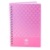 Notatnik W Linie Holograficzne Łuski Różowy A6 80 Kartek