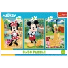 Puzzle - 3x50 - Myszki na wakacjach - Disney - Trefl 34881