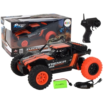 Autko Terenowe Zdalnie Sterowane R/C 1:24 Pomarańczowe