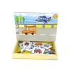 Magnetyczna Układanka Książka Transport Puzzle Karty