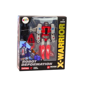 Robot-Helikopter 2w1 Transformacja X-Warrior Czerwony