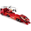 Zestaw Straż Pożarna Laweta Autko Helikopter Dźwięk Światła Czerwone