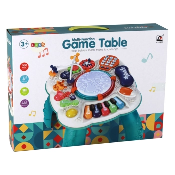 Organki Pianinko Edukacyjne Stolik Muzyczny Bębenek Dźwięki Światła