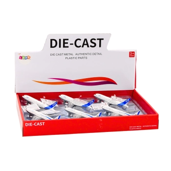 Samolot Pasażerski Napęd Frykcyjny Metalowy Biały