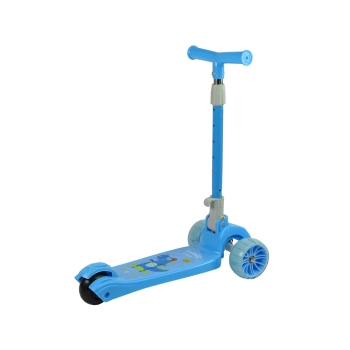 Hulajnoga Balansowa Trójkołowa Świecące Koła Niebieska Krokodyl