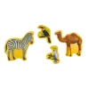 Zestaw Magnesy Drewniane Zwierzęta 20 Sztuk Kolorowe