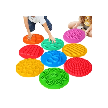 Silikonowe Dyski Plansze Sensoryczne Kolorowe Ścieżka Sensoryczna 20 Szt