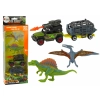Dinozaury Zestaw Samochód Z Rakietą Przyczepa