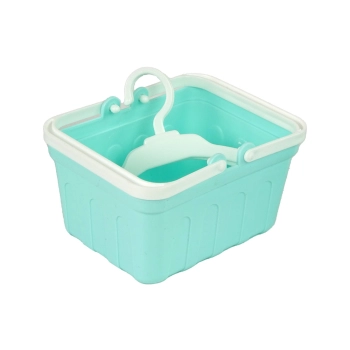 Zestaw AGD Pralka Żelazko Wieszaki Deska Do Prasowania Miętowy