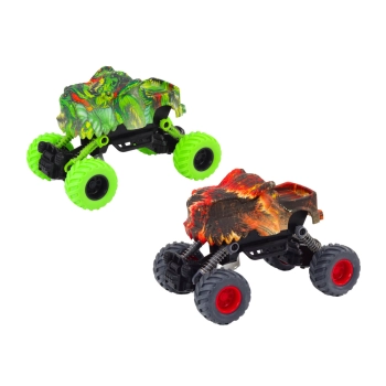 Autko Dinozaur Napęd Frykcyjny Czerwone lub Zielone Terenowe