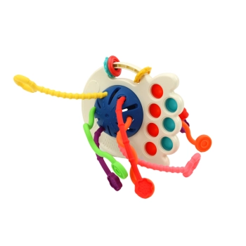 Zabawka Sensoryczna Ośmiornica Gryzak Dla Niemowląt Kolorowa