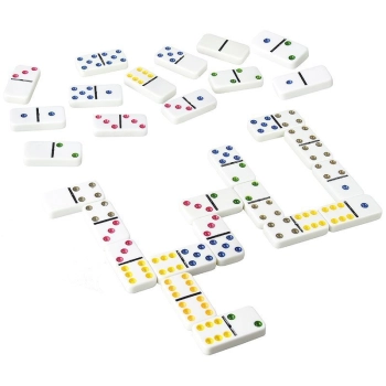 Gra Logiczna Domino Metalowe Opakowanie 28 Elementów