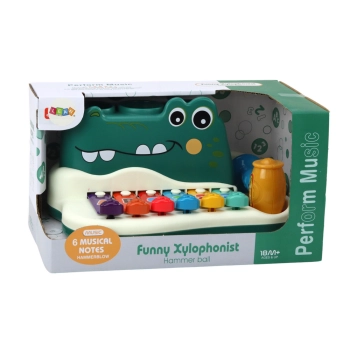 Cymbałki Pianinko Krokodyl Organki Interaktywne Instrument Edukacyjny