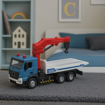 Ciężarówka Laweta Z Holownikiem Metalowa Kabina Światła Dźwięki