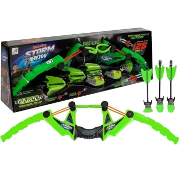 Zestaw Łuk 3 Strzały Sportowy Zielony 58 cm