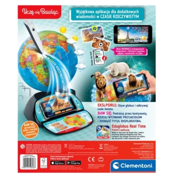 Interaktywny Globus Eduglobus Uczę się Bawiąc Język Polski Clementoni 50848