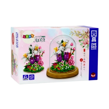 Zestaw Klocków Kwiaty W Gablotce 487 Elementów