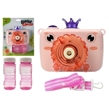 Aparat puszcza Bańki mydlane na Baterie Różowy