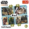 Puzzle - 4w1 (35, 48, 54, 70) - Mandalorian - Star Wars - Trefl 34397