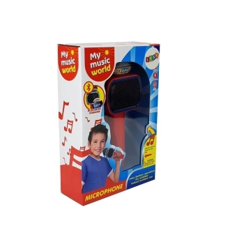 Mikrofon Dziecięcy Bezprzewodowy Karaoke Głośnik Bluetooth Czerwony