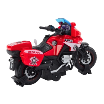 Motocykl Do Skręcania Ratunkowy DIY Światła Dźwięki Czerwony