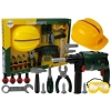 Zestaw Majsterkowicza Wiertarka na Baterie Okulary Ochronne Kask