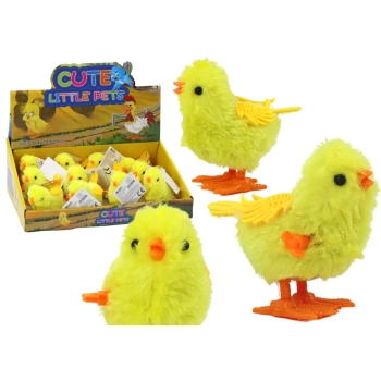 Skaczący Kurczak Zabawka Nakręcana Figurka Żółty