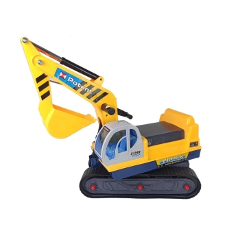 Duża Koparka Jeździk Koparka Budowa Kask Żółty