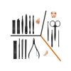 Zestaw 16 Przyborów Przybornik Do Manicure Pedicure Paznokci CążkiI Obcinacz
