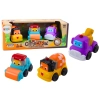 Zestaw Pojazdów Budowlanych Dla Maluchów Gumowe Miękkie