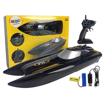 Łódź Motorówka Zdalnie Sterowana 1:47 Wyścigi 2,4G Zasięg 50 m