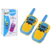 Walkie Talkie Krótkofalówki Żółto - Niebieski Zasięg 3km Dla Dzieci